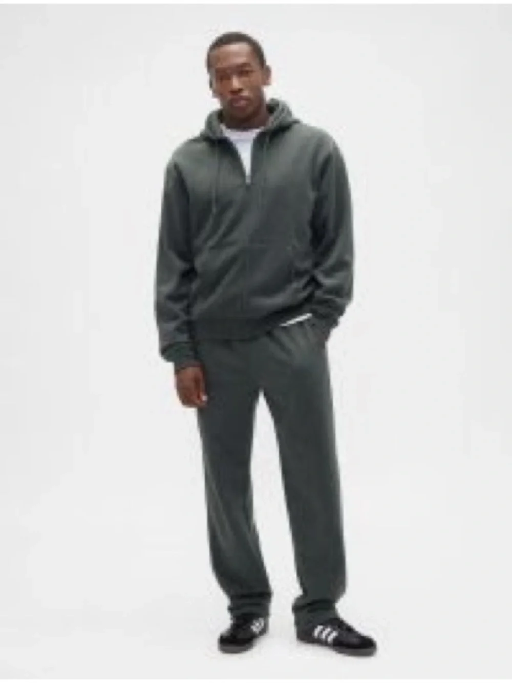 NWT 2026 GAP Men's Olive Green Drawstring Sweatpants L Vintage Soft